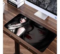 KJXNED Alfombrillas De Ratón One Piece Gaming Mouse Pad 1000x500 mm Gran Teclado De Goma De La Chica Ninja De Dibujos Animados 3D del Ordenador Mat Pc con El Borde De Bloqueo del Cojín del Juego