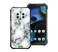 KJYF - Carcasa para Blackview BV8800 (6,58"), color negro con tapa antigolpes de silicona ultra fina, mate, antiarañazos, flexible, TPU funda para Blackview BV8800 - mármol