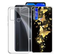 KJYF - Carcasa para TCL 20 SE, Funda de protección a Prueba de Golpes de TPU Flexible, antiarañazos y Silicona, Funda Protectora para TCL 20 SE (6,82") - [2 Piezas]