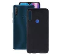 KJYF Funda para Alcatel 1S 2020 (6.22"), Premium Anti Deslizamiento Caso Case Cover Negro Silicona Suave TPU Carcasa Gel Fina de Fundas para Alcatel 1S 2020 - Negro