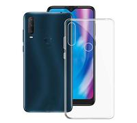 KJYF Funda para Alcatel 1S 2020 (6.22 Pulgadas), Premium Anti Deslizamiento Caso Case Cover Transparente Silicona Suave TPU Carcasa Gel Fina de Fundas para Alcatel 1S 2020 - Transparente