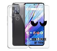 KJYF Funda para BLU G91 Pro (6.7"), Premium Gel Protector Bumper Caso Case, Transparente Silicona Suave TPU Carcasa, Anti-Arañazos Funda para BLU G91 Pro - [2 Piezas]