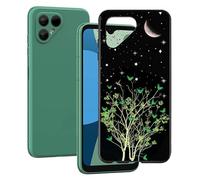 KJYF Funda para Fairphone 4 (6.3 Pulgadas), Negro Matte Suave TPU Case Caso, Anti-Arañazos Moda Silicona Protección Carcasa Funda para Fairphone 4 - XT16