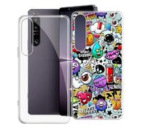 KJYF Funda para Sony Xperia 1 IV (6.5"), Delgada Suave Silicona TPU Carcasa Bumper [Anti-Amarillo] [Anti-Arañazos] Moda Crystal Protección Case Caso para Sony Xperia 1 IV - [2 Piezas]