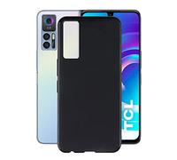 KJYF Funda para TCL 30+ (6.7"), Negro Premium Funda Anti Deslizamiento Cover Case Suave Silicona TPU Carcasa para TCL 30+ - Negro