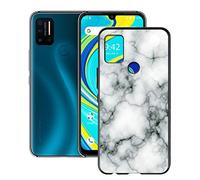 KJYF Funda para Umidigi A7 Pro (6.30"), Premium Anti Deslizamiento Caso Case Cover Negro Silicona Suave TPU Carcasa Gel Fina de Fundas - Canica