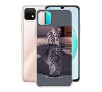 KJYF Funda para Wiko T3 (6.6"), Premium Gel Protector Bumper Caso Case, Transparente Silicona Suave TPU Carcasa, Anti-Arañazos Funda para Wiko T3 - WMA8