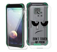 KJYF para Blackview BV4900 Pro Fundas + 2 Piezas Cristal Templado, Transparente Case Anti-Arañazos Silicona TPU Caso Cover y Protector Vidrio Pantalla para Blackview BV4900 Pro (5.7") - DU05