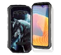 KJYF para Doogee V30 Funda + 2 Piezas Cristal Templado, Matte Protección Carcasa Negro Suave Silicona TPU Case Caso + Protector Pantalla para Doogee V30 (6.58") - Solitario