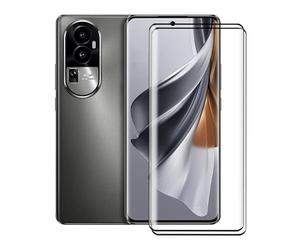 KJYF - Protector de pantalla de vidrio templado para Oppo Reno10 Pro (6,74"), [2 piezas] Protector de pantalla de cristal templado, HD Anti arañazos, sin burbujas, para Oppo Reno10 Pro Cristal