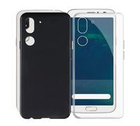 KJYFOANI - Carcasa para Doro 8062 (5.70"), color negro + transparente flexible silicona ultra fina, protección contra golpes y arañazos Bumper funda funda para Doro 8062 - [2 piezas]
