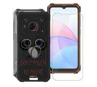 KJYFOANI Funda + 1 Piezas Cristal Templado para Blackview BV6200 Pro (6.56"), con Otación de 360° Anillo Función de Soporte Carcasa + Protector Pantalla para Blackview BV6200 Pro - No toques