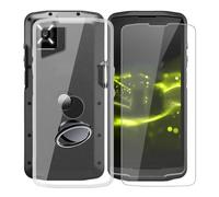 KJYFOANI Funda + 1 Piezas Cristal Templado para Crosscall Core M6E (5.99"), con Otación de 360° Anillo Función de Soporte Carcasa + Protector Pantalla para - Transparente