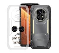KJYFOANI Funda para Blackview Xplore 2 (6.73"), Ultrafino TPU Estuche Protector, Transparente Bumper Cover Suave Silicona Case, Anti-Arañazos Cáscara para - No me toques A