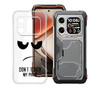 KJYFOANI Funda para Blackview Xplore X1 (6.78"), Ultrafino TPU Estuche Protector, Transparente Bumper Cover Suave Silicona Case, Anti-Arañazos Cáscara para - No me toques