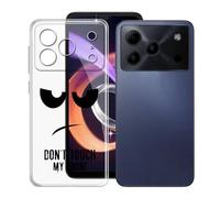 KJYFOANI Funda para Doogee Note 56 Pro (6.56"), Ultrafino TPU Estuche Protector, Transparente Bumper Cover Suave Silicona Case, Anti-Arañazos Cáscara para - No me toques