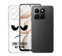 KJYFOANI Funda para Honor 400 Smart 4G (6.77"), Ultrafino TPU Estuche Protector, Transparente Bumper Cover Suave Silicona Case, Anti-Arañazos Cáscara para - No me toques