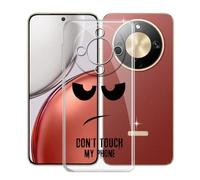 KJYFOANI Funda para Honor Magic8 Lite (6.79"), Ultrafino TPU Estuche Protector, Transparente Bumper Cover Suave Silicona Case, Anti-Arañazos Cáscara para - No me toques