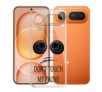 KJYFOANI Funda para Honor Magic8 Pro Air (6.30"), Ultrafino TPU Estuche Protector, Transparente Bumper Cover Suave Silicona Case, Anti-Arañazos Cáscara para - No me toques A