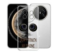 KJYFOANI Funda para Huawei Mate 70 Air (7.00"), Ultrafino TPU Estuche Protector, Transparente Bumper Cover Suave Silicona Case, Anti-Arañazos Cáscara para - No me toques A