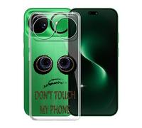 KJYFOANI Funda para Huawei Nova 15 Ultra (6.84"), Ultrafino TPU Estuche Protector, Transparente Bumper Cover Suave Silicona Case, Anti-Arañazos Cáscara para - No me toques A
