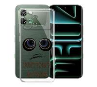 KJYFOANI Funda para Infinix Note Edge (6.78"), Ultrafino TPU Estuche Protector, Transparente Bumper Cover Suave Silicona Case, Anti-Arañazos Cáscara para - No me toques A