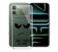 KJYFOANI Funda para Infinix Note Edge (6.78"), Ultrafino TPU Estuche Protector, Transparente Bumper Cover Suave Silicona Case, Anti-Arañazos Cáscara para - No me toques