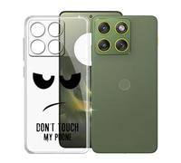 KJYFOANI Funda para Motorola Edge 70 (6.70"), Ultrafino TPU Estuche Protector, Transparente Bumper Cover Suave Silicona Case, Anti-Arañazos Cáscara para - No me toques