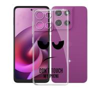 KJYFOANI Funda para Motorola Moto G 2026 (6.70"), Ultrafino TPU Estuche Protector, Transparente Bumper Cover Suave Silicona Case, Anti-Arañazos Cáscara para - No me toques