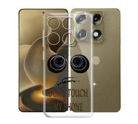 KJYFOANI Funda para Motorola Moto X70 Air Pro (6.80"), Ultrafino TPU Estuche Protector, Transparente Bumper Cover Suave Silicona Case, Anti-Arañazos Cáscara para - No me toques A