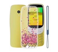 KJYFOANI Funda para Nokia 3210 2024, Ultrafino TPU Estuche Protector, Transparente Bumper Cover Suave Silicona Case, Anti-Arañazos Cáscara para Nokia 3210 2024 (2.40") - Amor Rosa