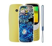 KJYFOANI Funda para Nokia 3210 2024, Ultrafino TPU Estuche Protector, Transparente Bumper Cover Suave Silicona Case, Anti-Arañazos Cáscara para Nokia 3210 2024 (2.40") - Floración
