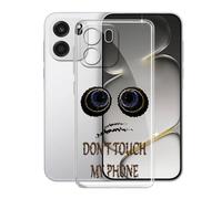 KJYFOANI Funda para OnePlus Turbo 6V (6.78"), Ultrafino TPU Estuche Protector, Transparente Bumper Cover Suave Silicona Case, Anti-Arañazos Cáscara para - No me toques A