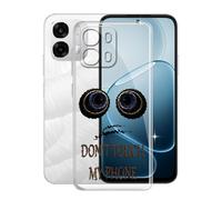 KJYFOANI Funda para OPPO A6s (6.75"), Ultrafino TPU Estuche Protector, Transparente Bumper Cover Suave Silicona Case, Anti-Arañazos Cáscara para - No me toques A