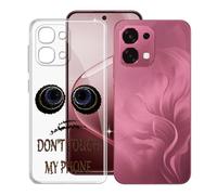 KJYFOANI Funda para OPPO F31 5G (6.67"), Ultrafino TPU Estuche Protector, Transparente Bumper Cover Suave Silicona Case, Anti-Arañazos Cáscara para - No me toques A