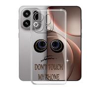 KJYFOANI Funda para OPPO Find X9 (6.59"), Ultrafino TPU Estuche Protector, Transparente Bumper Cover Suave Silicona Case, Anti-Arañazos Cáscara para - No me toques A