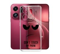 KJYFOANI Funda para OPPO Find X9 Pro (6.78"), Ultrafino TPU Estuche Protector, Transparente Bumper Cover Suave Silicona Case, Anti-Arañazos Cáscara para - No me toques