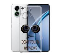 KJYFOANI Funda para OPPO K13 Turbo (6.80"), Ultrafino TPU Estuche Protector, Transparente Bumper Cover Suave Silicona Case, Anti-Arañazos Cáscara para - No me toques A