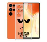 KJYFOANI Funda para Oukitel C66 (6.73"), Ultrafino TPU Estuche Protector, Transparente Bumper Cover Suave Silicona Case, Anti-Arañazos Cáscara para - No me toques