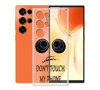 KJYFOANI Funda para Oukitel C66 (6.73"), Ultrafino TPU Estuche Protector, Transparente Bumper Cover Suave Silicona Case, Anti-Arañazos Cáscara para - No me toques A