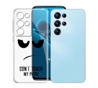 KJYFOANI Funda para Oukitel C68 (7.20"), Ultrafino TPU Estuche Protector, Transparente Bumper Cover Suave Silicona Case, Anti-Arañazos Cáscara para - No me toques
