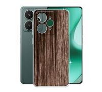 KJYFOANI Funda para Realme 15 Pro (6.80"), Ultrafino TPU Estuche Protector, Transparente Bumper Cover Suave Silicona Case, Anti-Arañazos Cáscara para - Estilo Madera