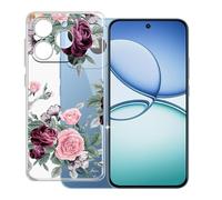 KJYFOANI Funda para Realme 15T (6.57"), Ultrafino TPU Estuche Protector, Transparente Bumper Cover Suave Silicona Case, Anti-Arañazos Cáscara para - Rosas