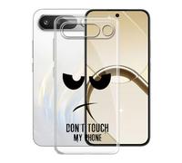 KJYFOANI Funda para Realme 16 (6.57"), Ultrafino TPU Estuche Protector, Transparente Bumper Cover Suave Silicona Case, Anti-Arañazos Cáscara para - No me toques