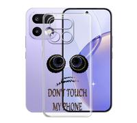 KJYFOANI Funda para Realme 16 Pro 5G (6.78"), Ultrafino TPU Estuche Protector, Transparente Bumper Cover Suave Silicona Case, Anti-Arañazos Cáscara para - No me toques A