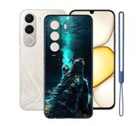 KJYFOANI Funda para Realme C100x(6.80")-Negro-E3 | Silicona TPU Cáscara, A prueba de golpes,Anti-Arañazos,Impermeable,Antideslizante,Protección de alta resistencia