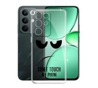 KJYFOANI Funda para Realme C85 5G (6.80"), Ultrafino TPU Estuche Protector, Transparente Bumper Cover Suave Silicona Case, Anti-Arañazos Cáscara para - No me toques
