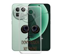 KJYFOANI Funda para Realme GT8 Pro (6.79"), Ultrafino TPU Estuche Protector, Transparente Bumper Cover Suave Silicona Case, Anti-Arañazos Cáscara para - No me toques A