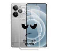 KJYFOANI Funda para Realme Neo7 Turbo (6.80"), Ultrafino TPU Estuche Protector, Transparente Bumper Cover Suave Silicona Case, Anti-Arañazos Cáscara para - No me toques