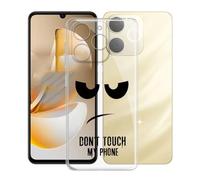KJYFOANI Funda para Realme Note 70T (6.74"), Ultrafino TPU Estuche Protector, Transparente Bumper Cover Suave Silicona Case, Anti-Arañazos Cáscara para - No me toques